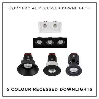 5 Colour Recessed Downlights