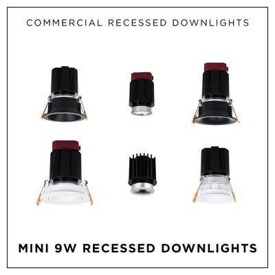 Mini 9w Recessed Downlights