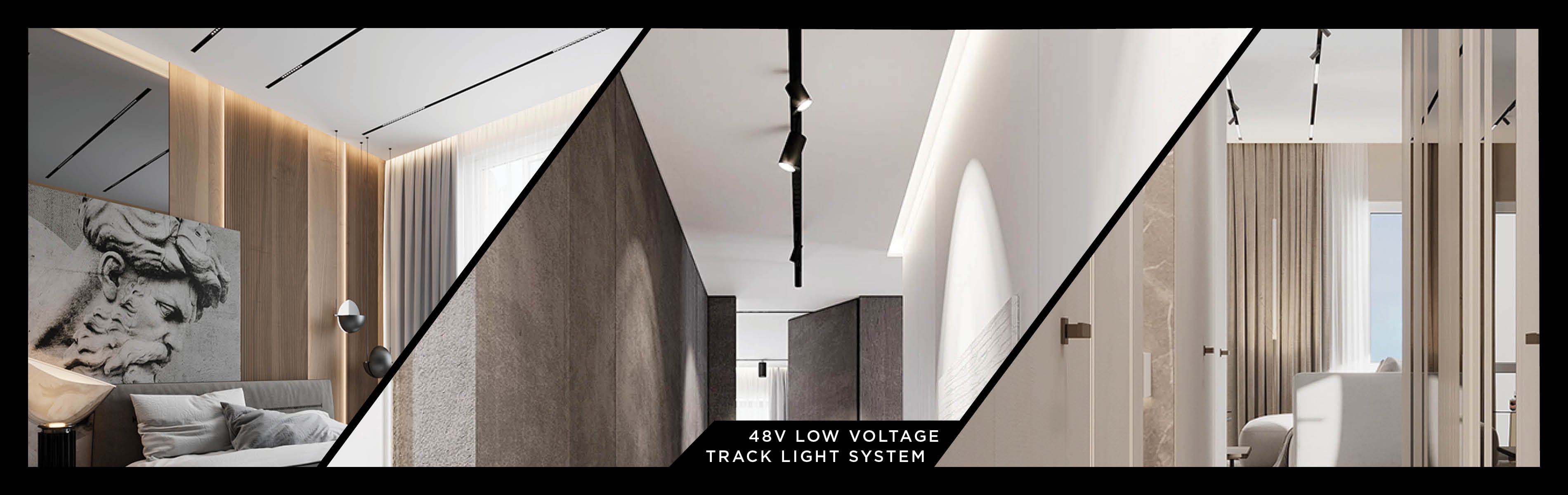 48v Low Voltage Track Light System Banner