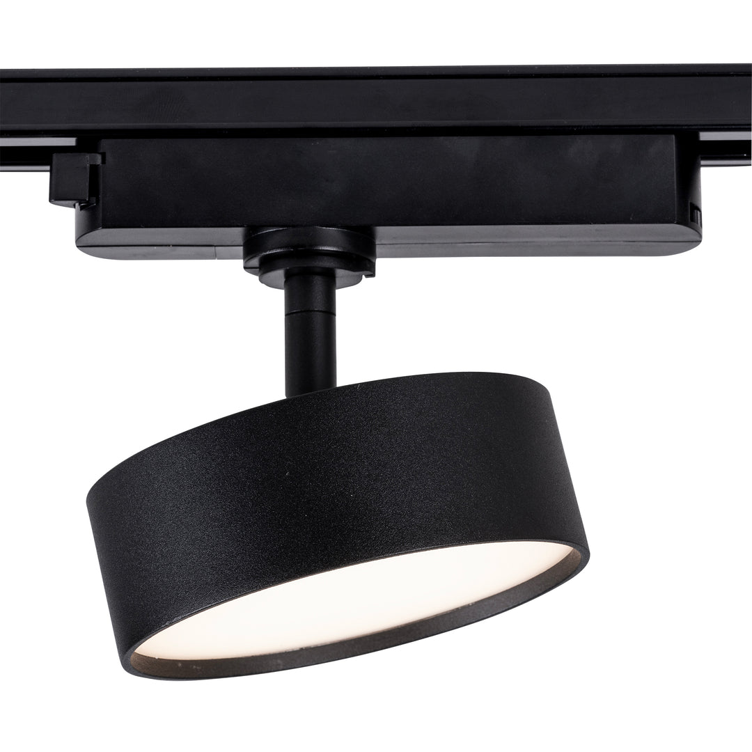 HCP-1021211 - Single Circuit 12W Disc Dimmable Black Track Head
