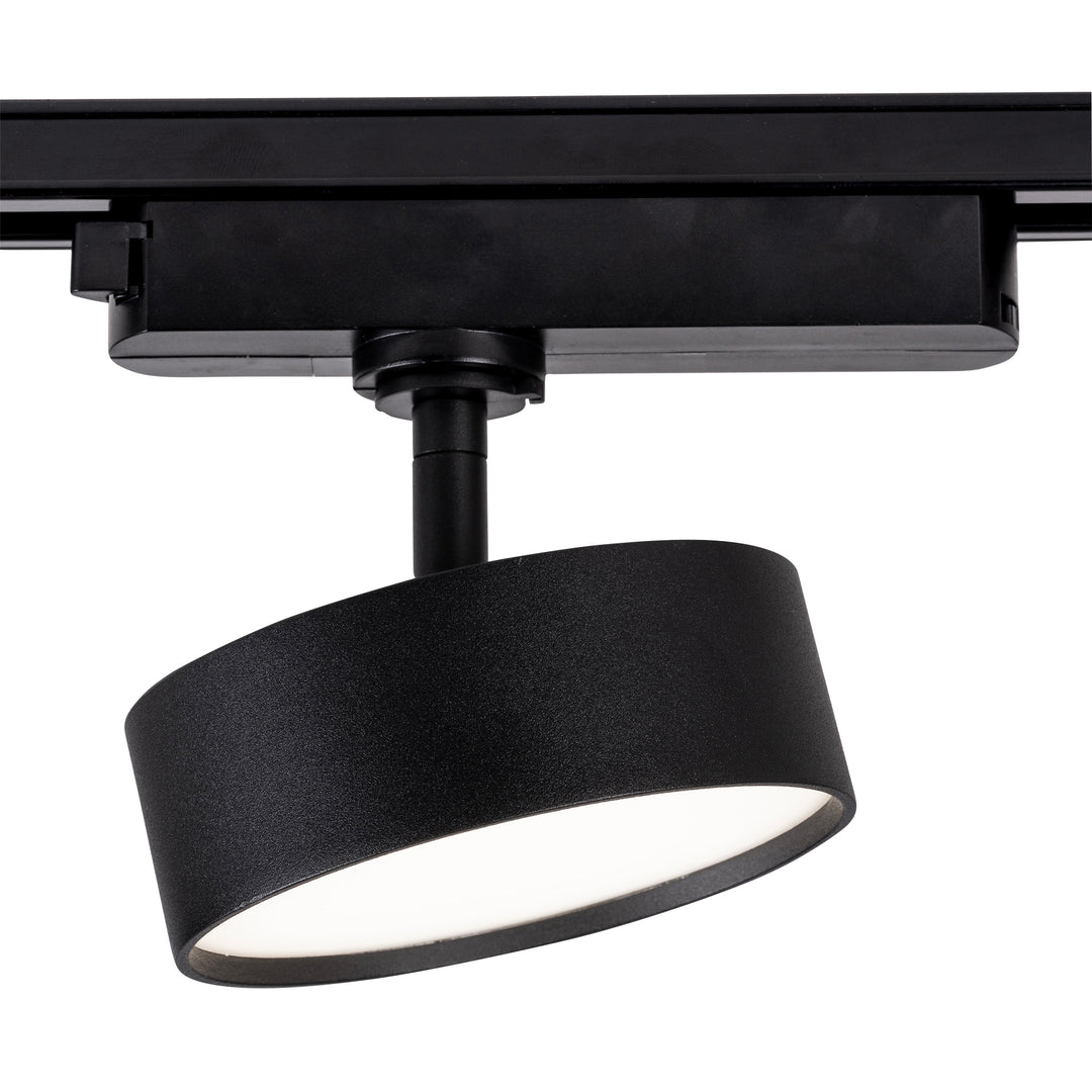 HCP-1021211 - Single Circuit 12W Disc Dimmable Black Track Head