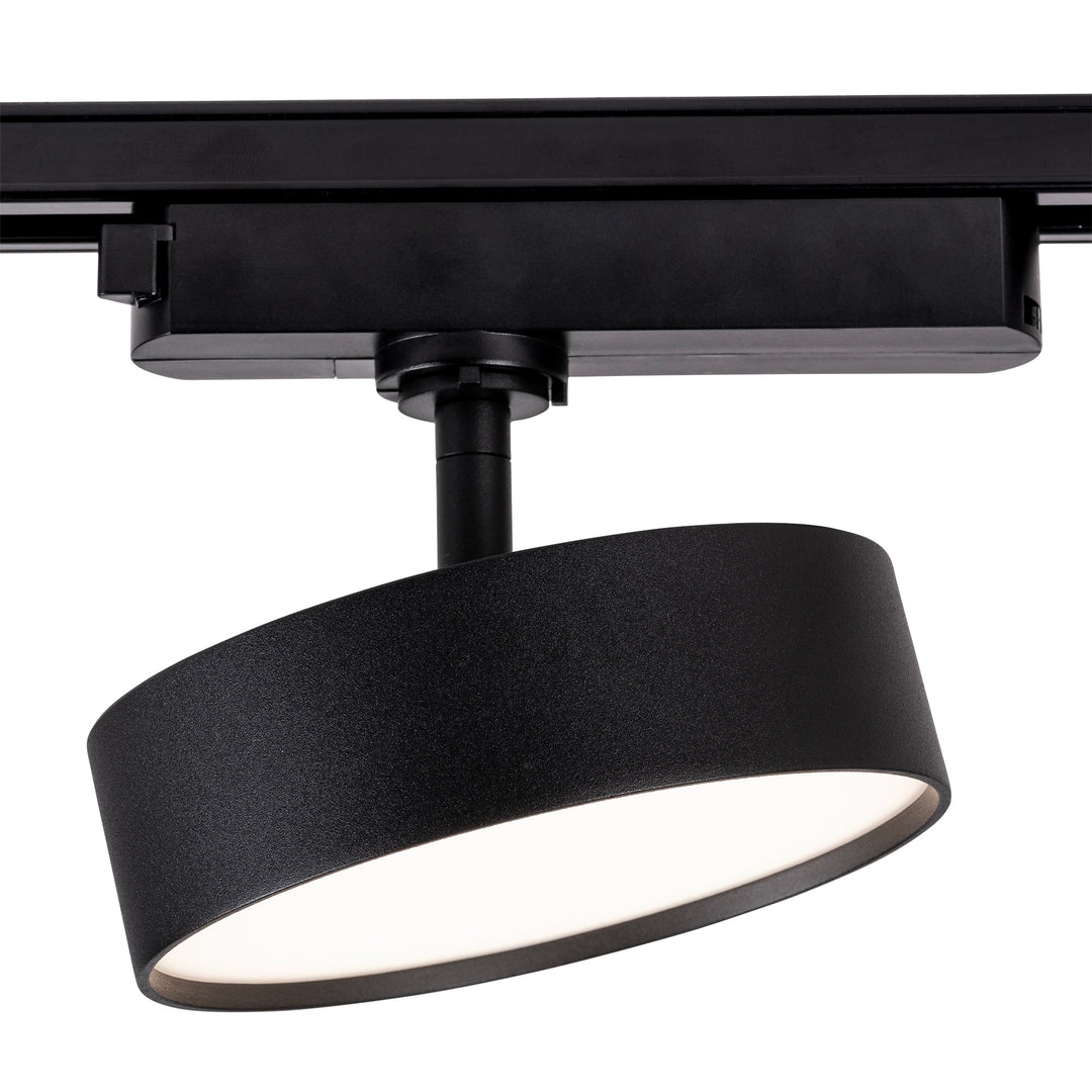 HCP-1021811 - Single Circuit 18W Disc Dimmable Black Track Head