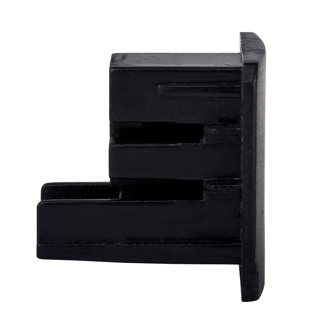 HCP-102300-EC - Black End Cap to suit Three Circuit Track