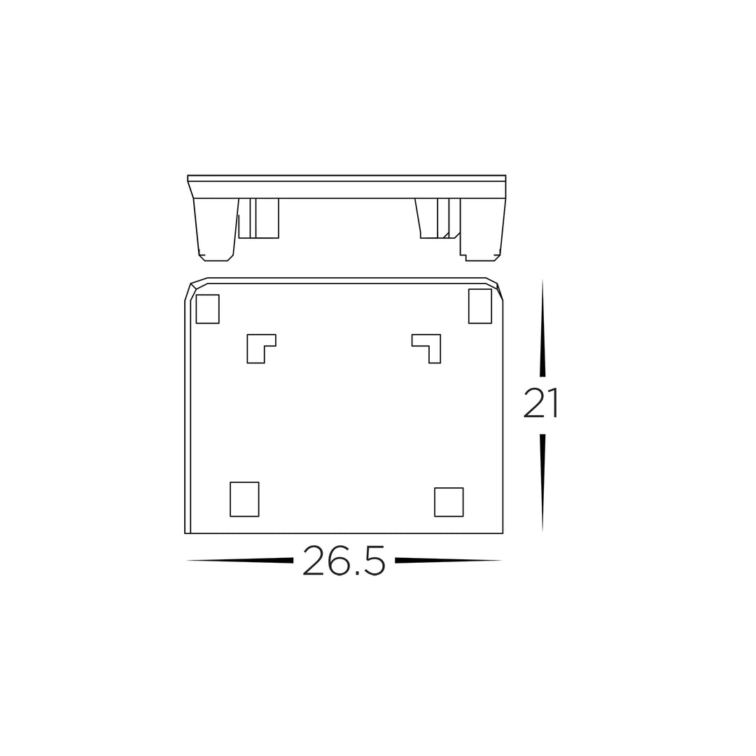 HCP-10291-SE-EC -  Black End Caps to suit Shallow Low Voltage Track