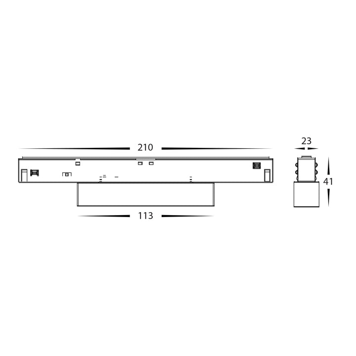 HCP-1029201 -  6w 48v DC Linear Track Light to suit Low Voltage Track System