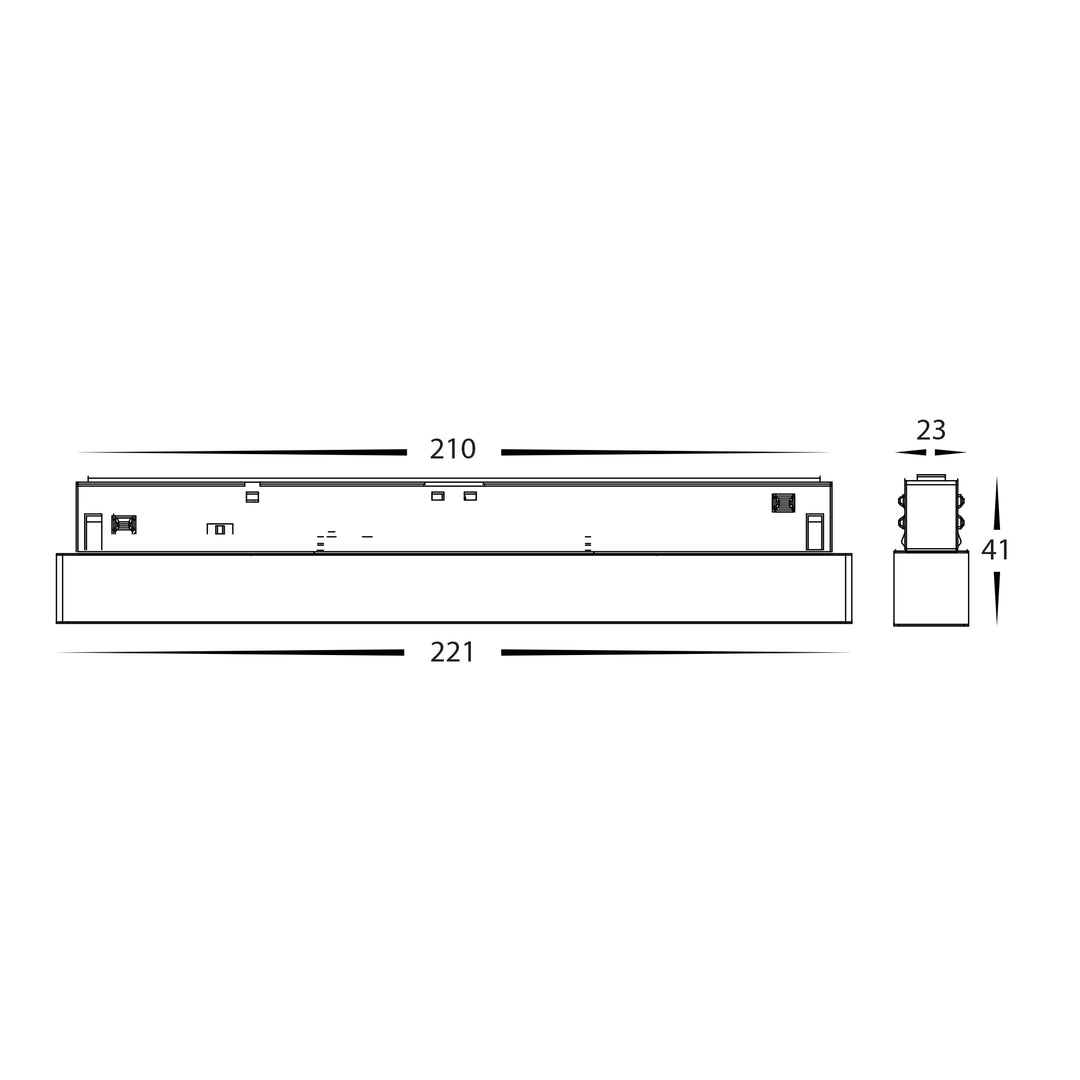 HCP-1029202 -  12w 48v DC Linear Track Light to suit Low Voltage Track System