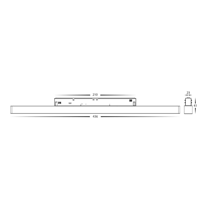 HCP-1029203 -  24w 48v DC Linear Track Light to suit Low Voltage Track System