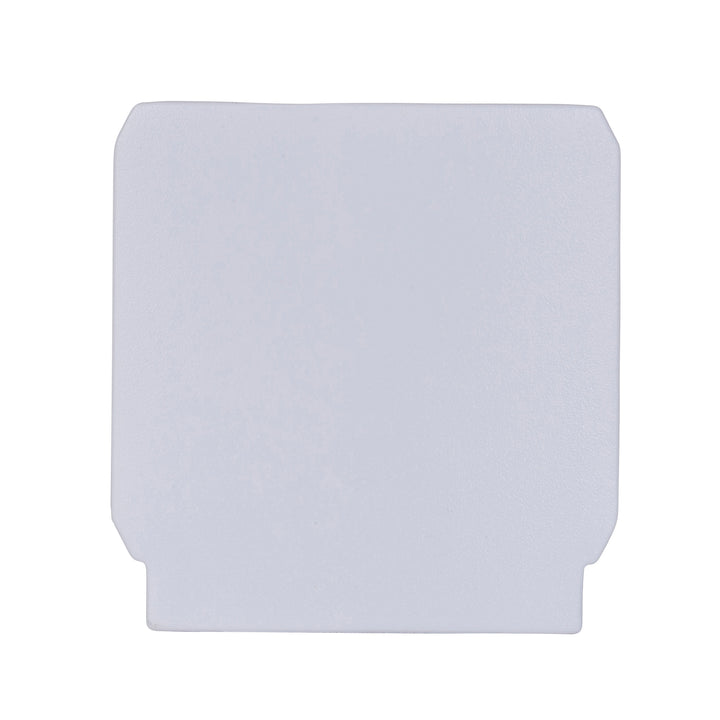 HCP-103301-EC - White End Cap to suit Three Circuit Recessed Track