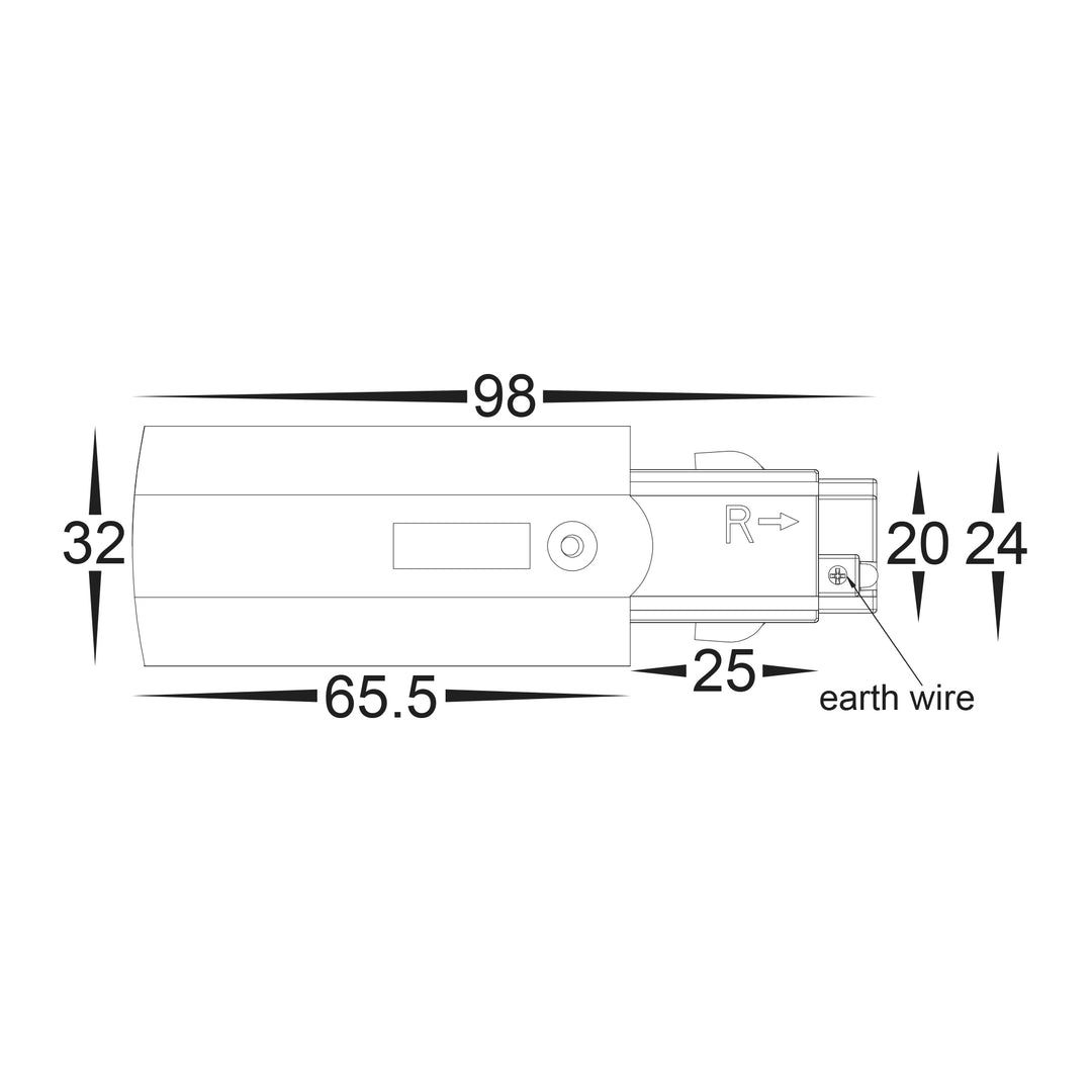 HCP-103310 / HCP-103320 / HCP-103330 - White Three Circuit Track or Single Circuit Dali Track