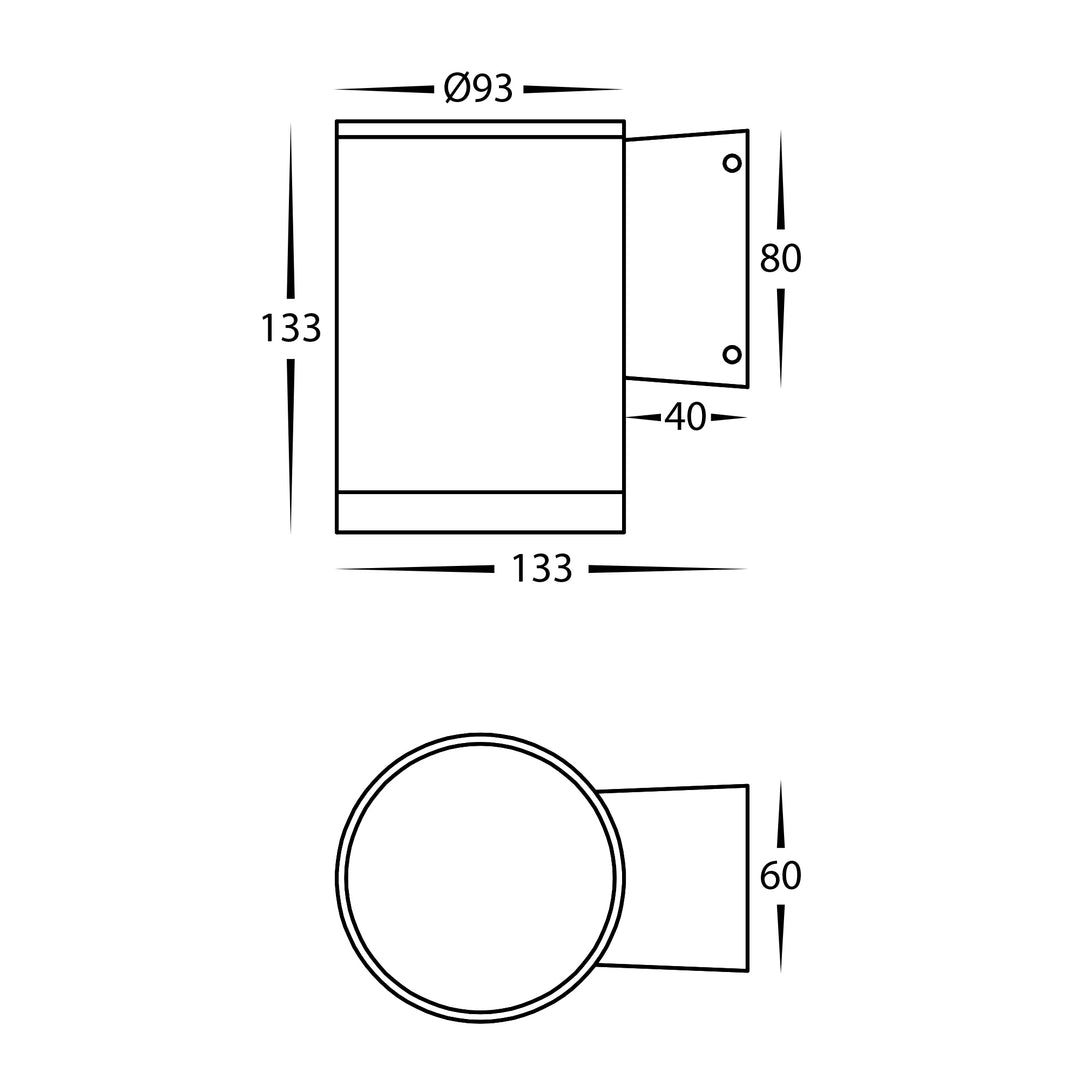 HCP-213084 - White 8w Dali Tunable Fixed Down LED Wall Light