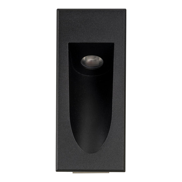 HCP-2220302 - Black Rectangle Recessed 3w LED Triac Dimmable Step Light