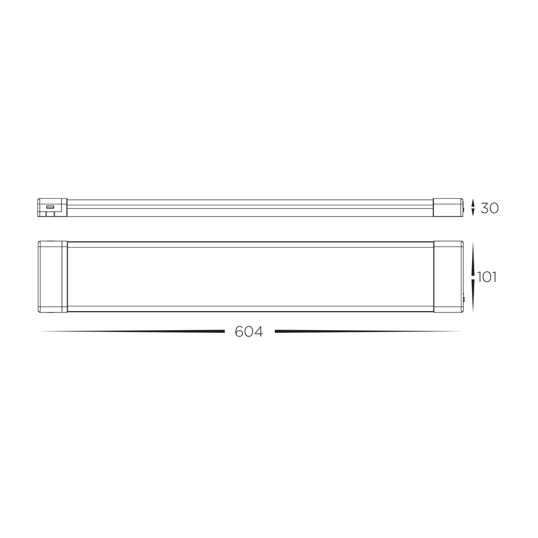 HCP-2381001 - 600mm LED Slim Batten Light