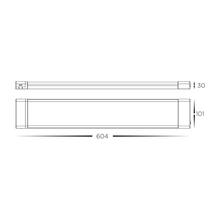 HCP-2381001 - 600mm LED Slim Batten Light