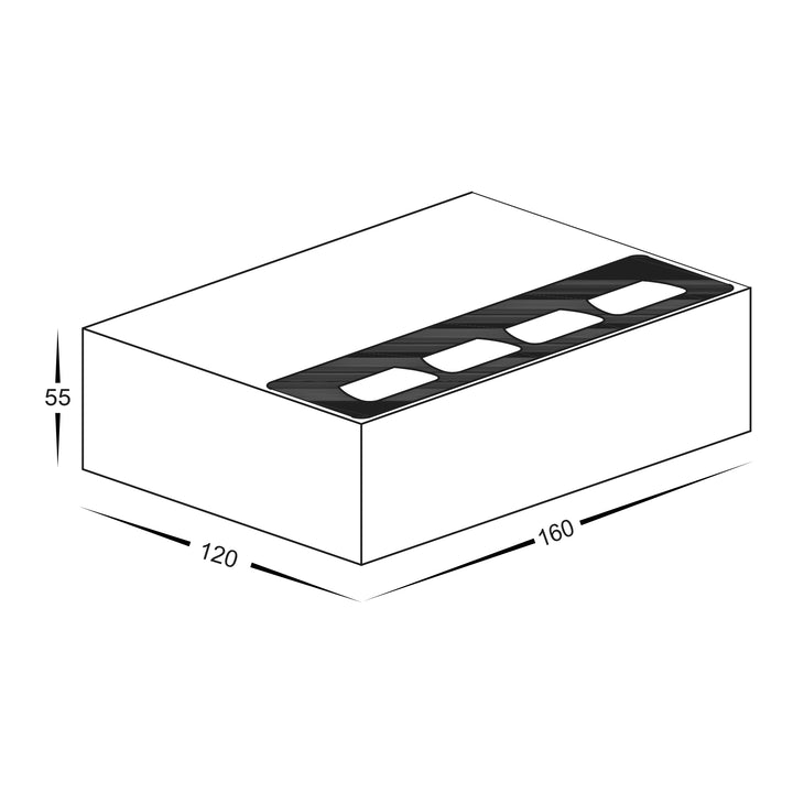 HCP-2321012 | HCP-2321014 - 10w Black Aluminium Up &amp; Down Wall Light