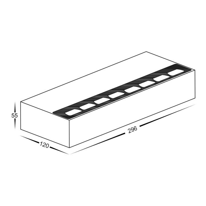 HCP-2333012 | HCP-2333014 - 30w White Aluminium Up &amp; Down Wall Light