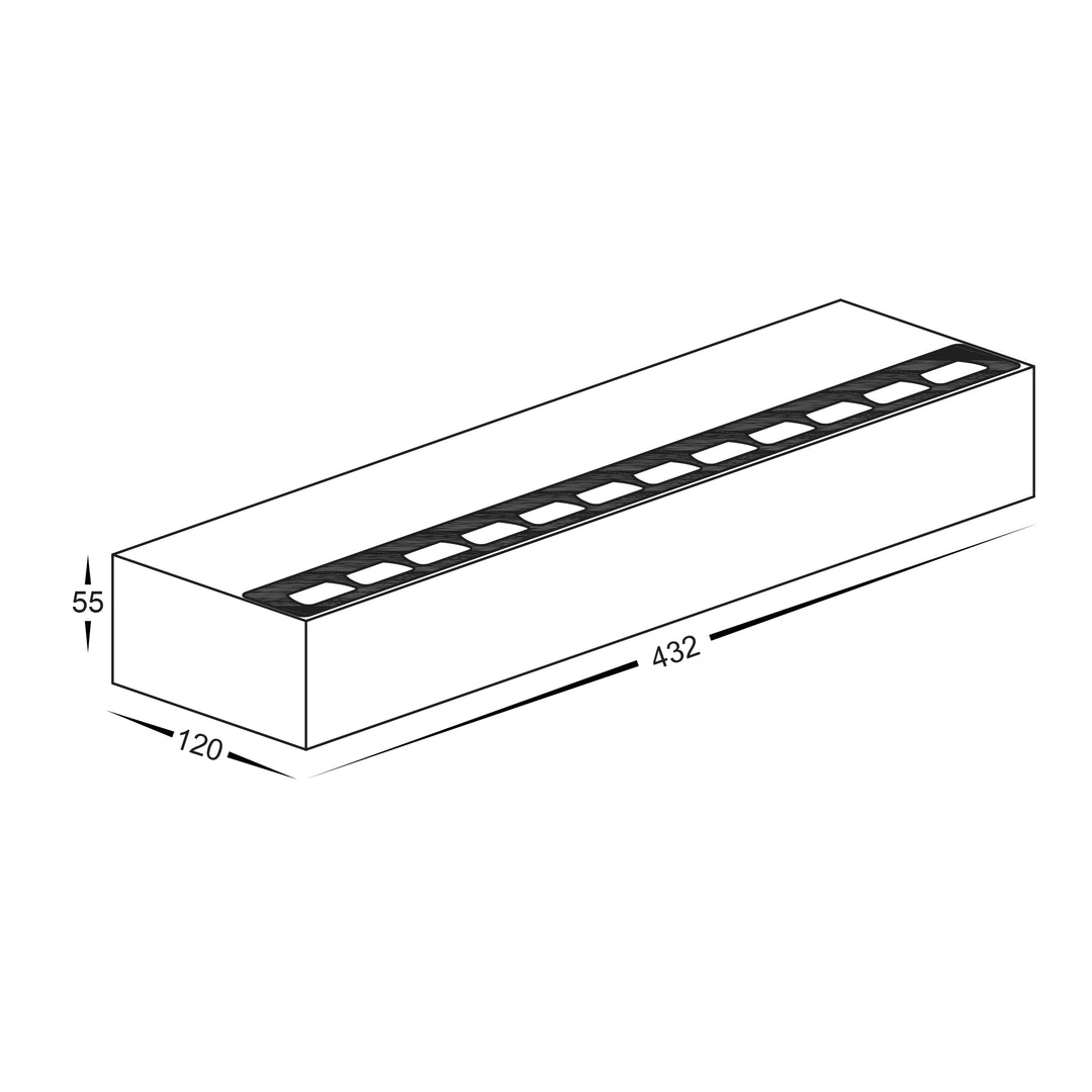 HCP-2334012 | HCP-2334014 - 40w White Aluminium Up &amp; Down Wall Light