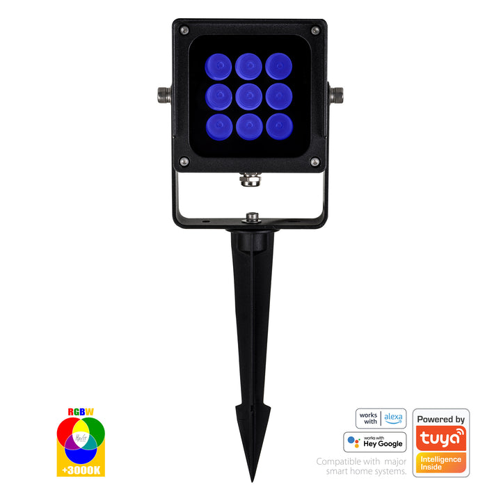 HCP-242182 - Black 18w RGBW WIFI + IR Spot Light