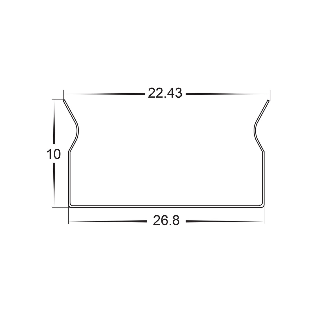 HCP-24718-BEND - Bendable Aluminium Channel to suit 18w Wall Washer Lights