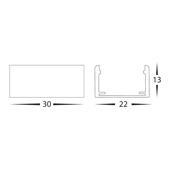 HCP-24718-MC - Mounting Clips to suit 18w Wall Washer Lights