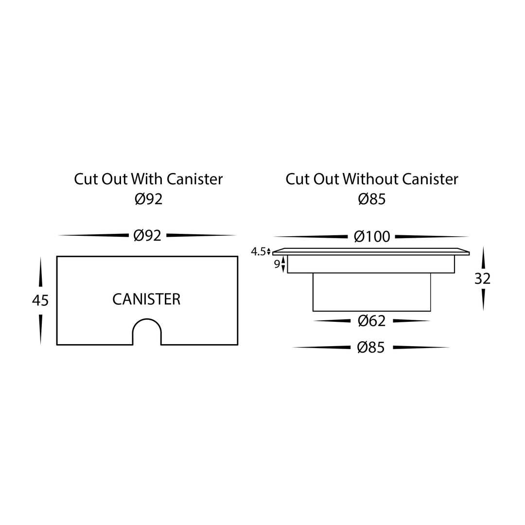 HCP-251031 - 3w 24v DC Round 316 Stainless Steel Slim Inground Light
