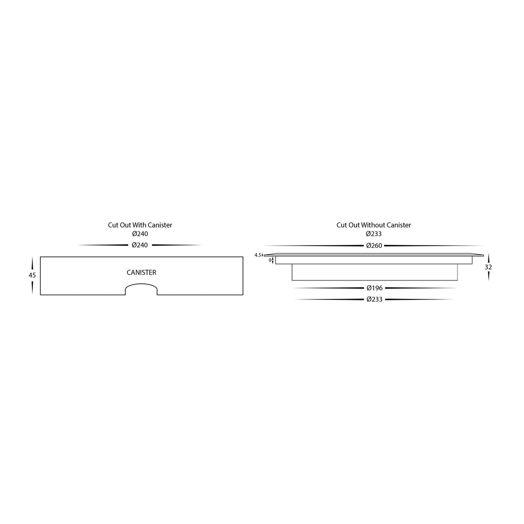 HCP-251241 - 24w 24v DC Round 316 Stainless Steel Slim Inground Light