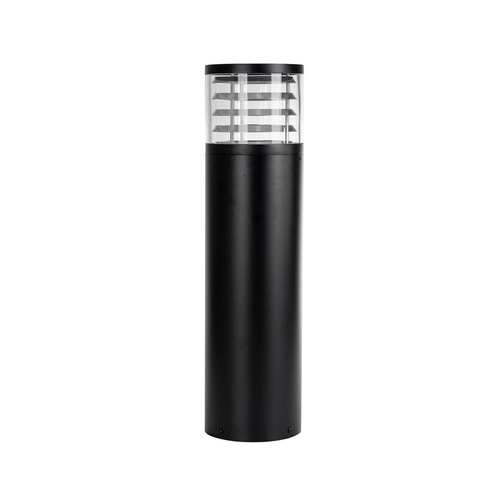 HCP-262540 - 600mm 18w Large Black Louvred LED Bollard Light