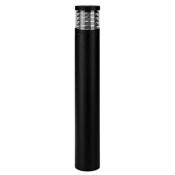 HCP-262640 - 1000mm 18w Large Black Louvred LED Bollard Light