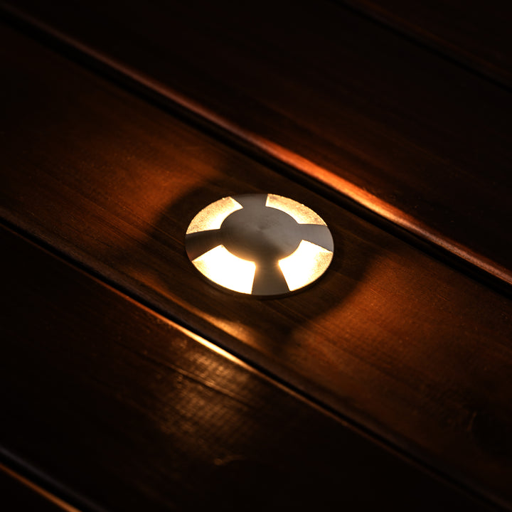 HCP-271106 - 2.5w 316 Stainless Steel 4 Way Inground Light