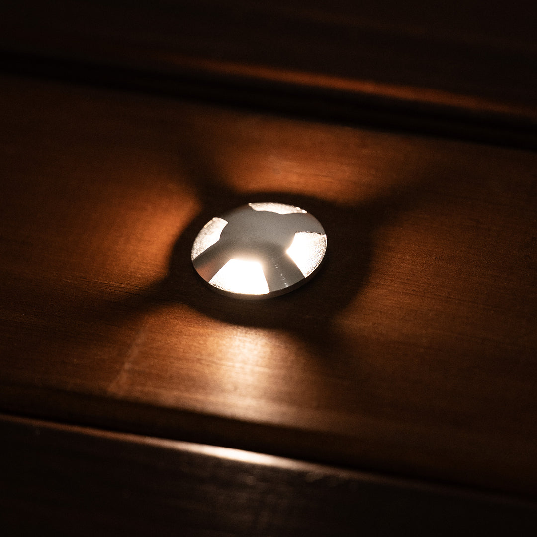 HCP-271206 - 1w 316 Stainless Steel Mini 4 Way Inground Light