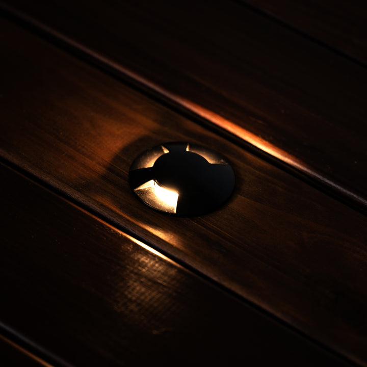 HCP-276105 - 2.5w Antique Brass 3 Way Inground Light