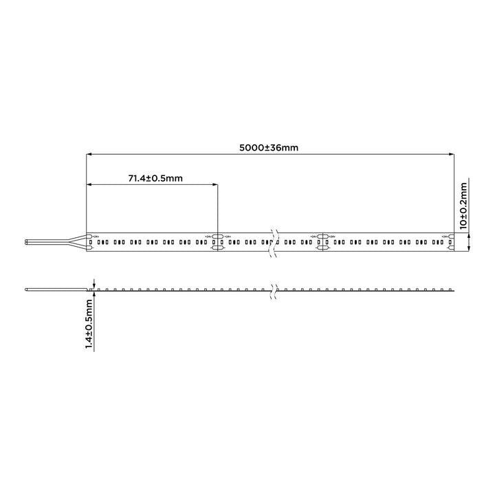 HCP-3324200 - 20W 24v DC 224LED Dim to Warm IP20 LED Strip