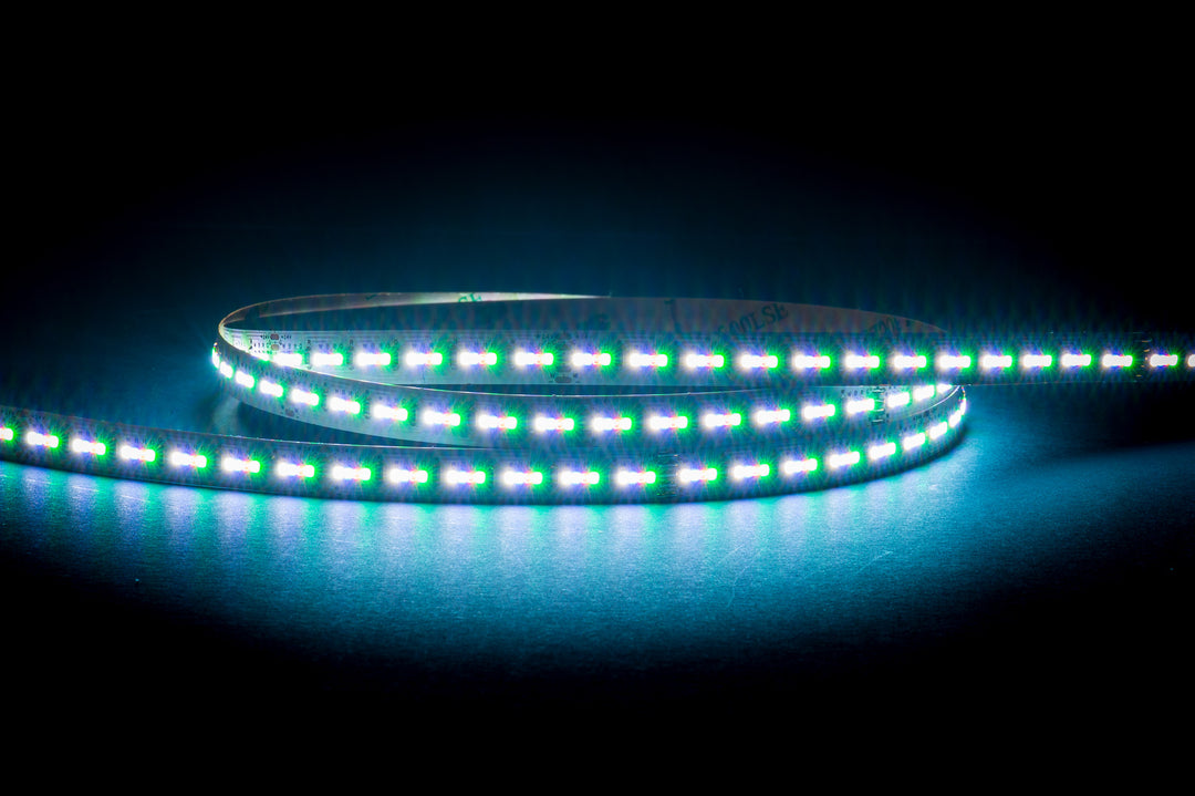 HCP-3426150 - 16w 24v DC 384LED RGB + 5000k IP20 LED Strip
