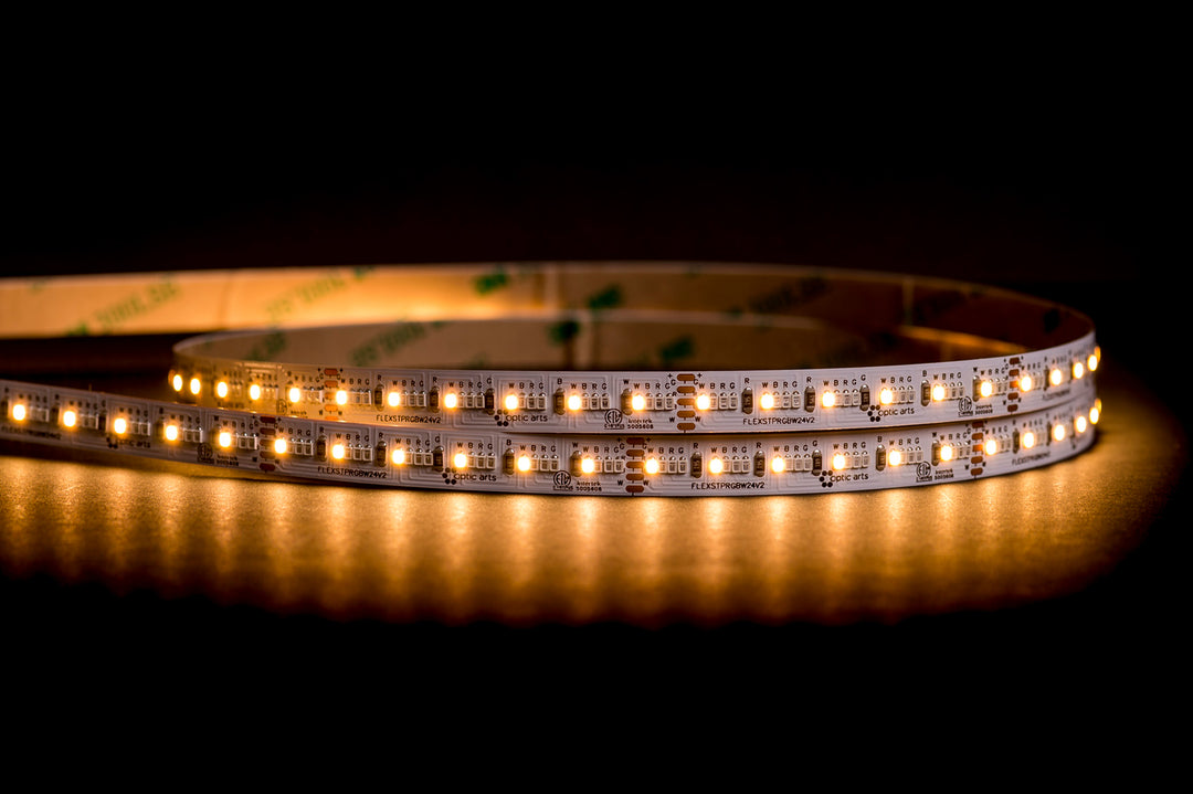 HCP-3426151 - 16w 24v DC 384LED RGB + 3000k IP20 LED Strip