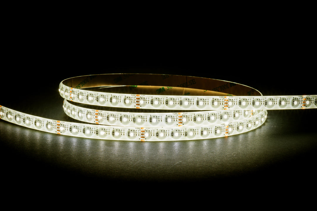 HCP-3456151 - 16w 24v DC 384LED RGB + 3000k IP54 LED Strip