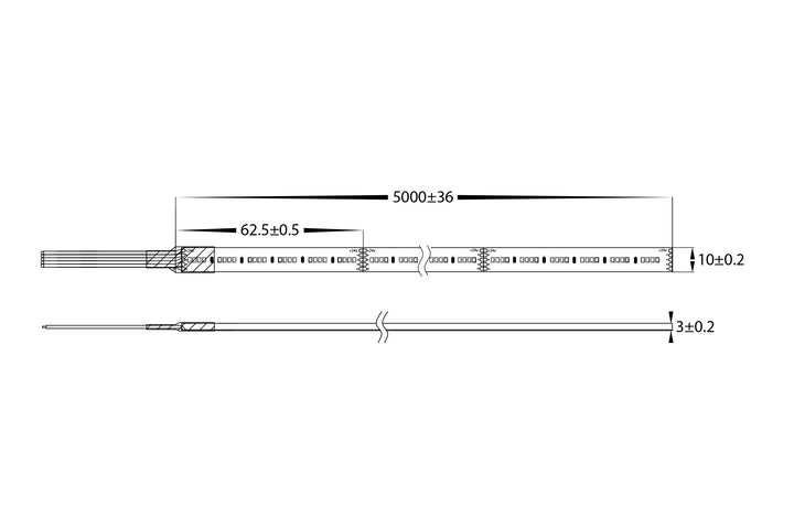 HCP-3456151 - 16w 24v DC 384LED RGB + 3000k IP54 LED Strip
