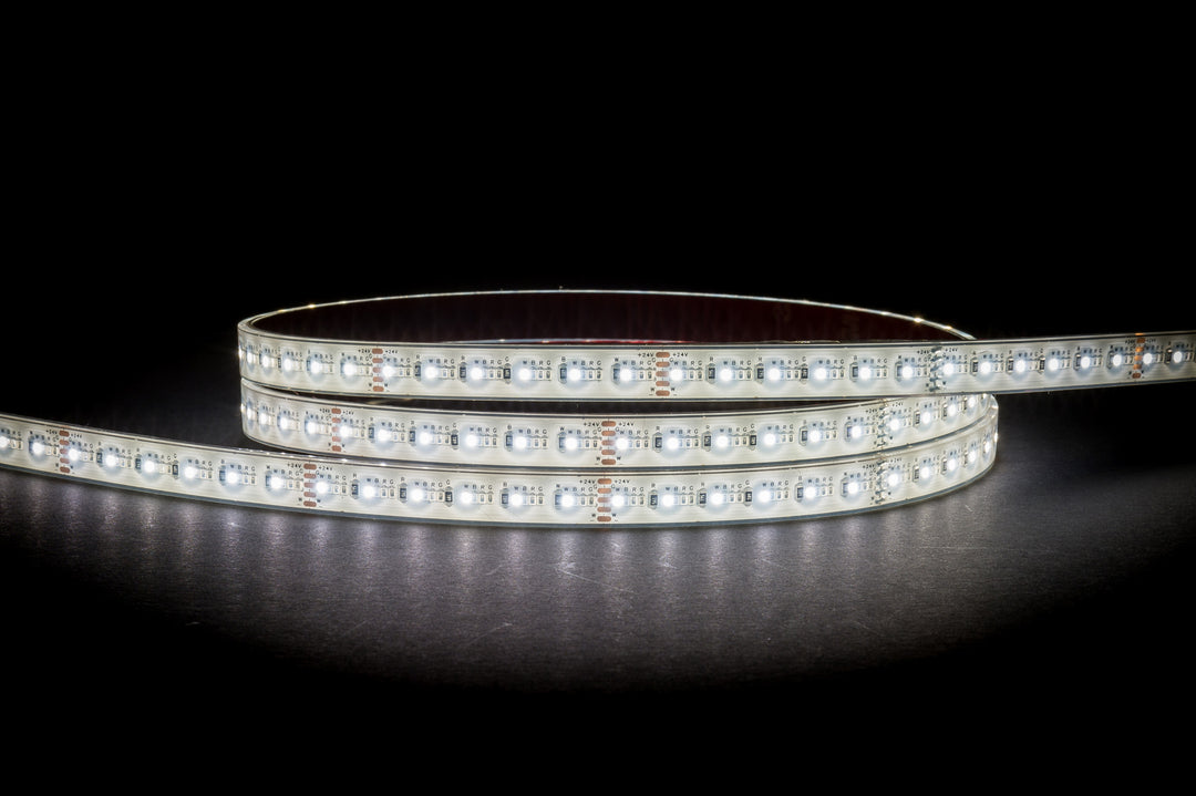 HCP-3466150 - 16w 24v DC 384LED RGB + 5000k IP67 LED Strip