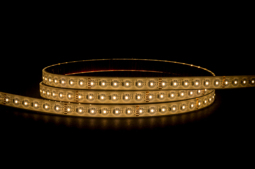 HCP-3466151 - 16w 24v DC 384LED RGB + 3000k IP67 LED Strip