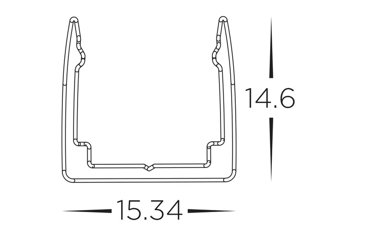 HCP-3661312-PC - Plastic Channel to suit 13x12mm Haviflex
