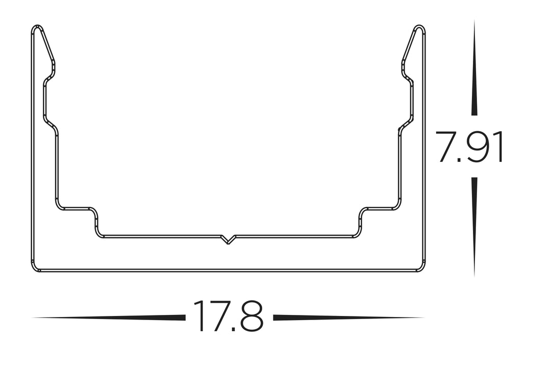 HCP-3661615-PC - Plastic Channel to suit 16x15mm Haviflex