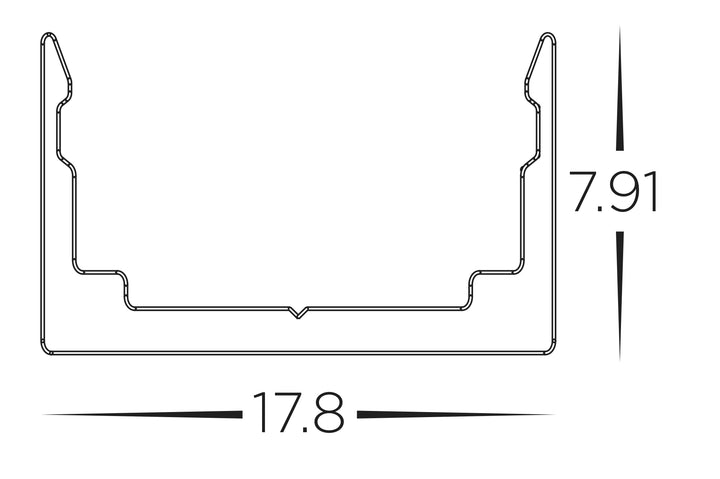 HCP-3661615-PC - Plastic Channel to suit 16x15mm Haviflex