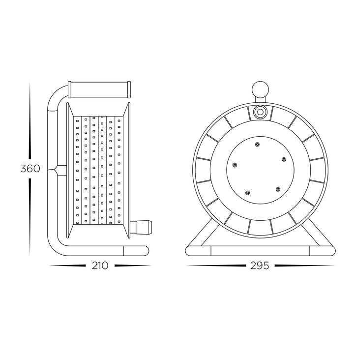 HCP-3821504 | HCP-3821505 - 12W 240v 4000k or 5000k IP65 15m Portable LED Strip Reel