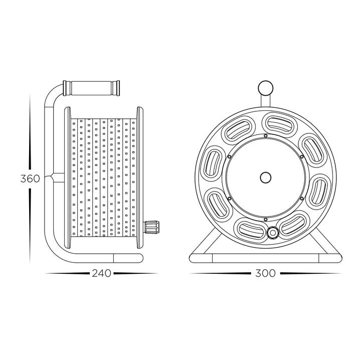 HCP-3822504 | HCP-3822505 - 12W 240v 4000k or 5000k IP65 25m Portable LED Strip Reel