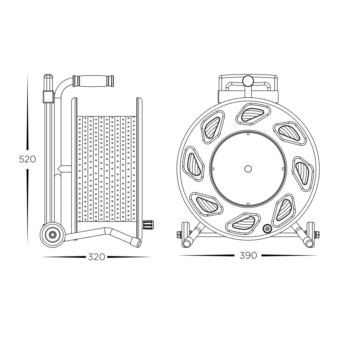 HCP-3825004 | HCP-3825005 - 12W 240v 4000k or 5000k IP65 50m Portable LED Strip Reel