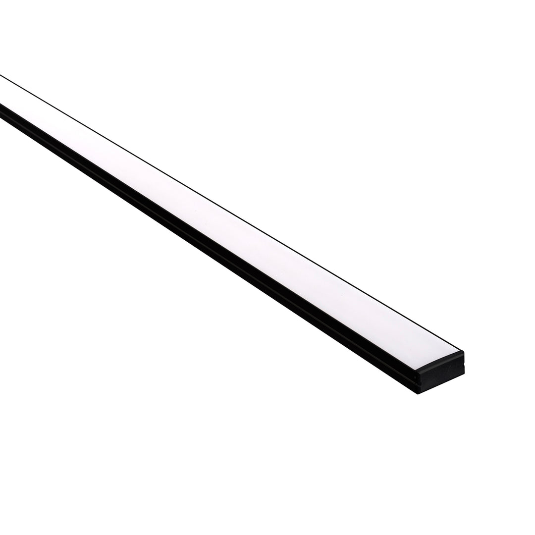 HCP-4122310 - Black Shallow Square Aluminium Profile