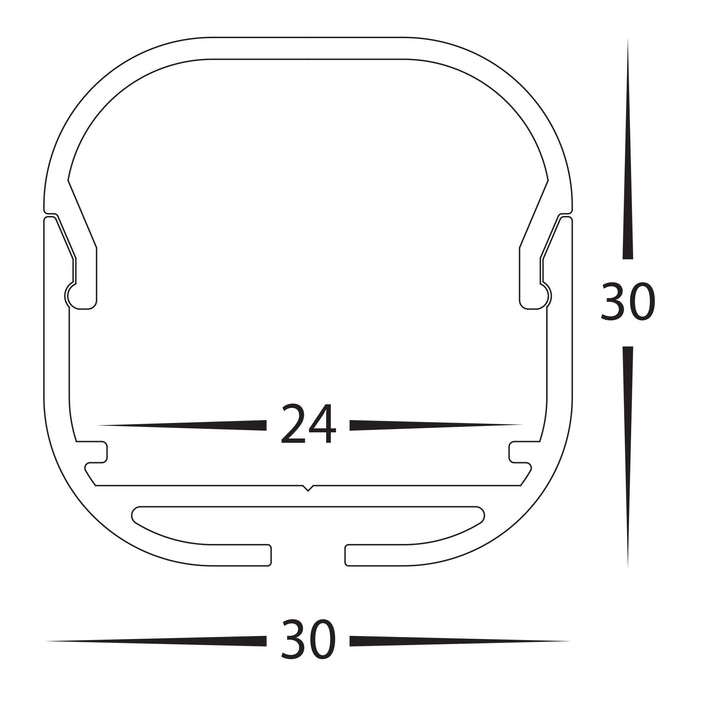 HCP-4413031 - Silver Suspended Aluminium Profile
