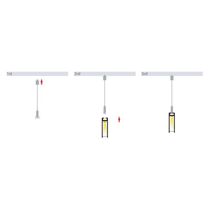 HCP-4421025 - Black Suspended Aluminium Profile