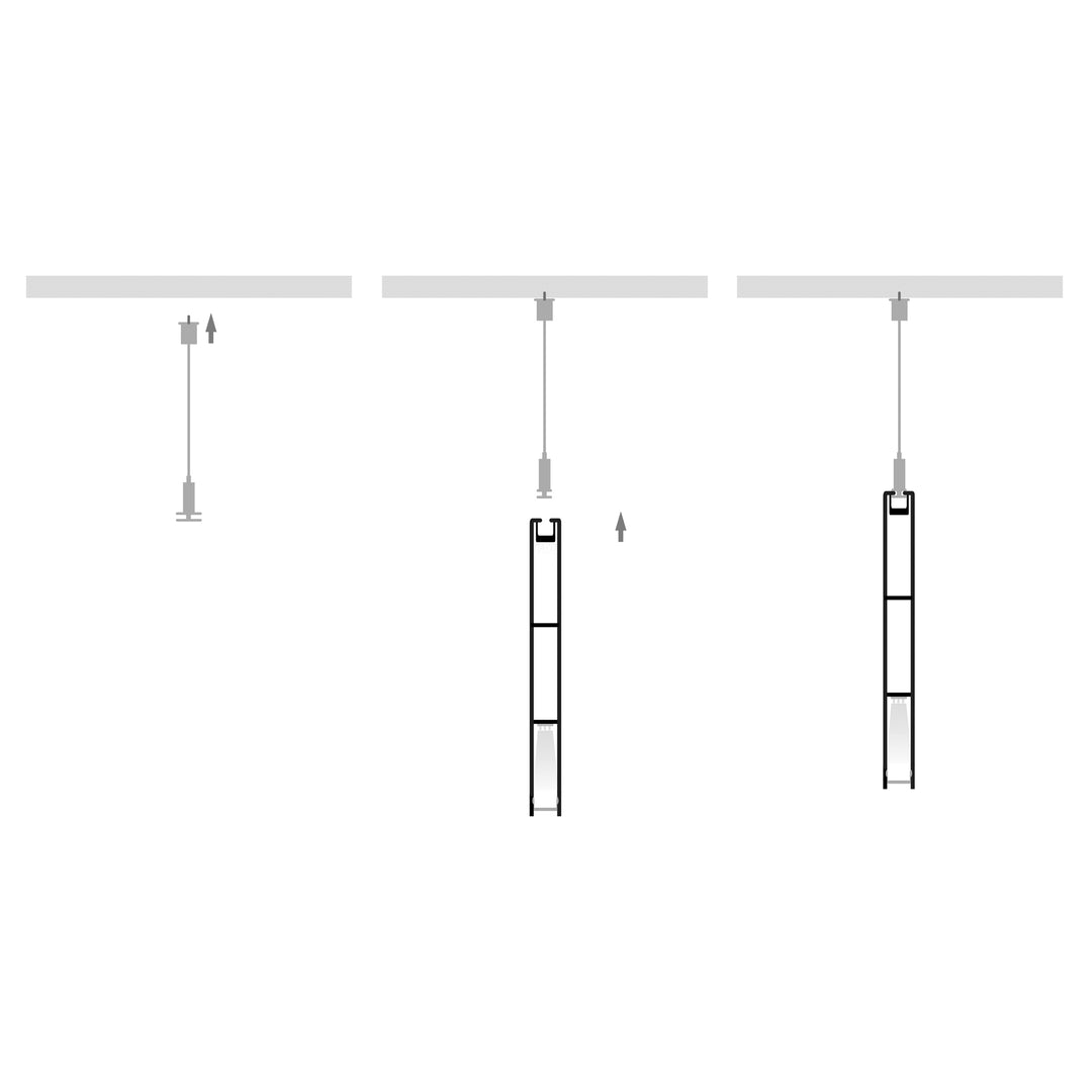 HCP-4431089 - White Suspended Aluminium Profile