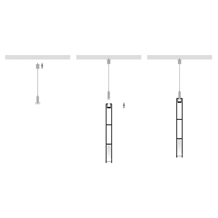 HCP-4431089 - White Suspended Aluminium Profile
