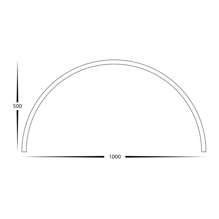 HCP-6923235-1-1/2 - Black 30w Curved Proline Pendant