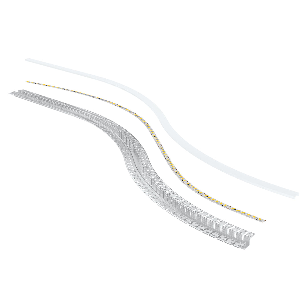 HCP-4915115-BEND - Silver Bendable Gyprock Aluminium Profile